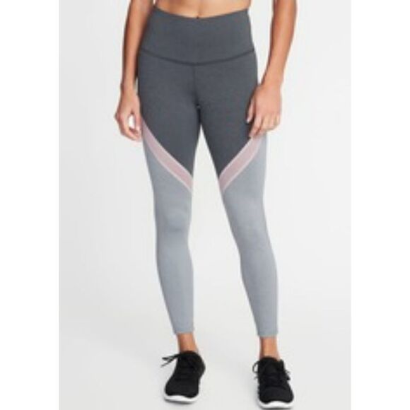 Old Navy color block yoga pants sz M - Picture 1 of 7